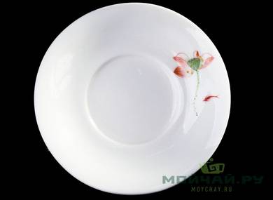 Набор посуды для чайной церемонии из 9 предметов  # 25862 фарфор: гайвань 140 мл гундаобэй 150 мл сито 6 пиал по 35 мл
