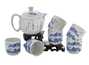 Набор посуды для чайной церемонии из 7 предметов # 41457 фарфор: Чайник 342 мл 6 пиал по 113мл